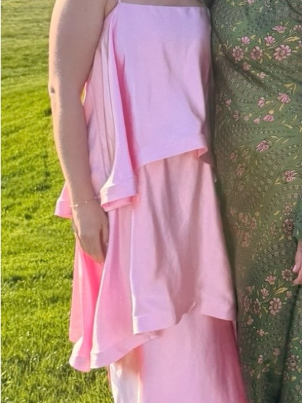 Elliatt Tilly Tiered Maxi Dress in Pale Pink - Picture 2 of 2